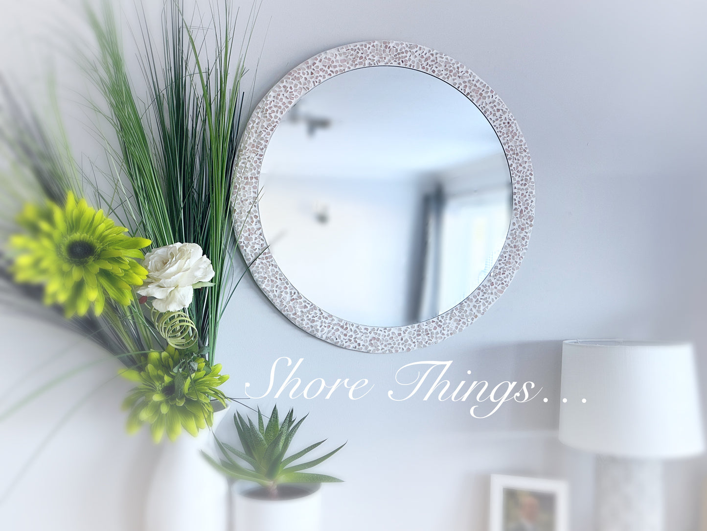 Rose Quartz 22” Mirror