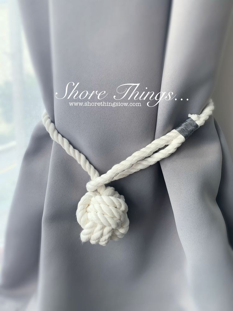 Rope Curtain Tie Backs -pair