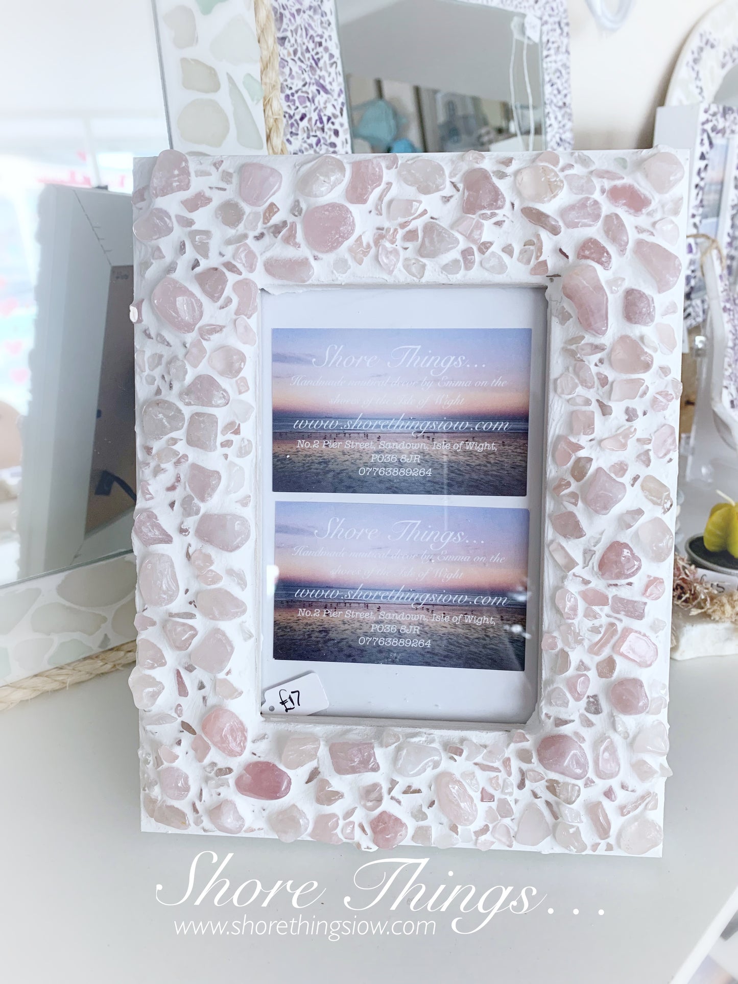 Rose Quartz 6”x4” photo frame