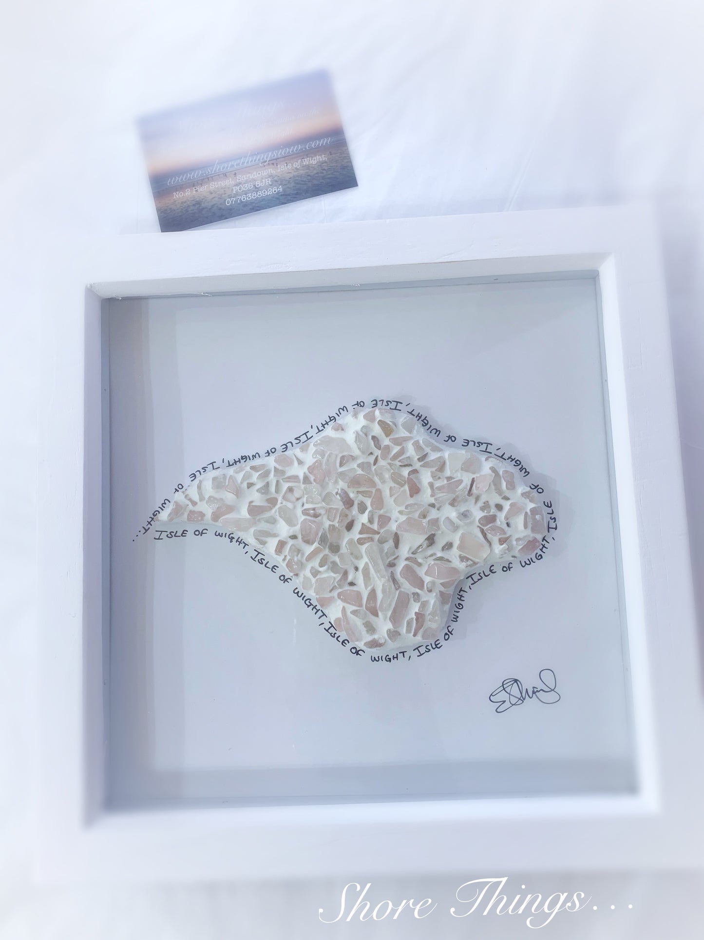 Rose Quartz Isle of Wight Box Frame