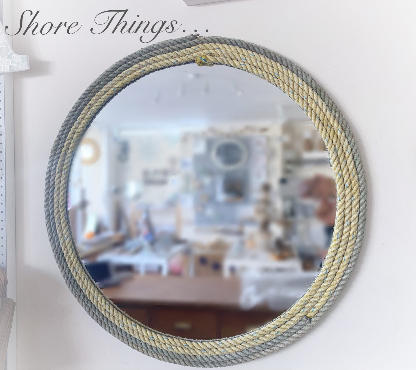 Reclaimed Rope Mirror 28”