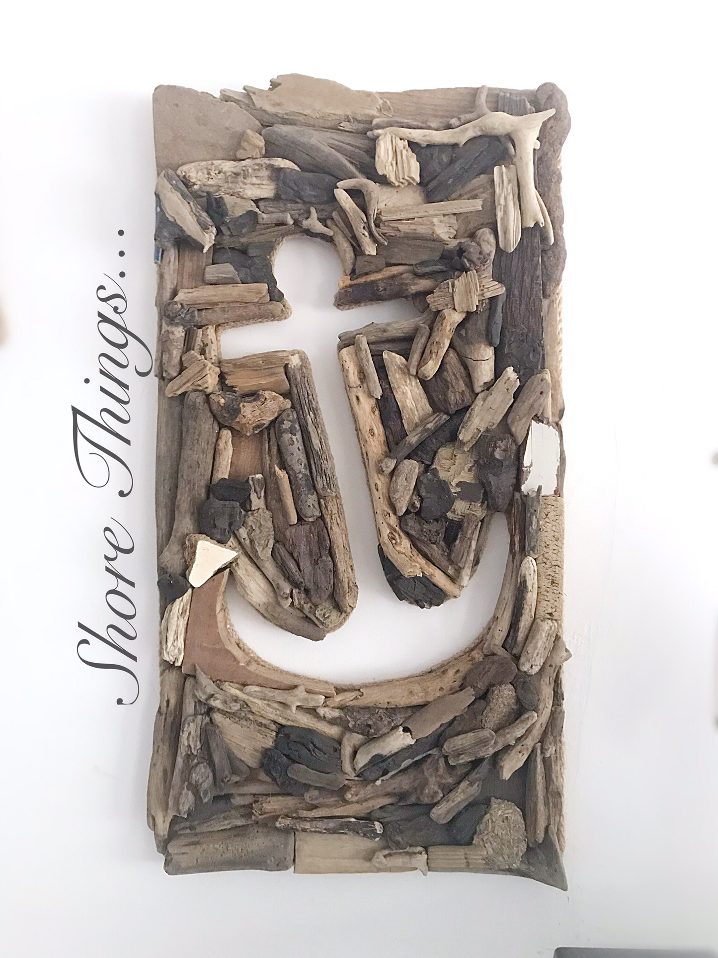 Driftwood Anchor Cut Out Art