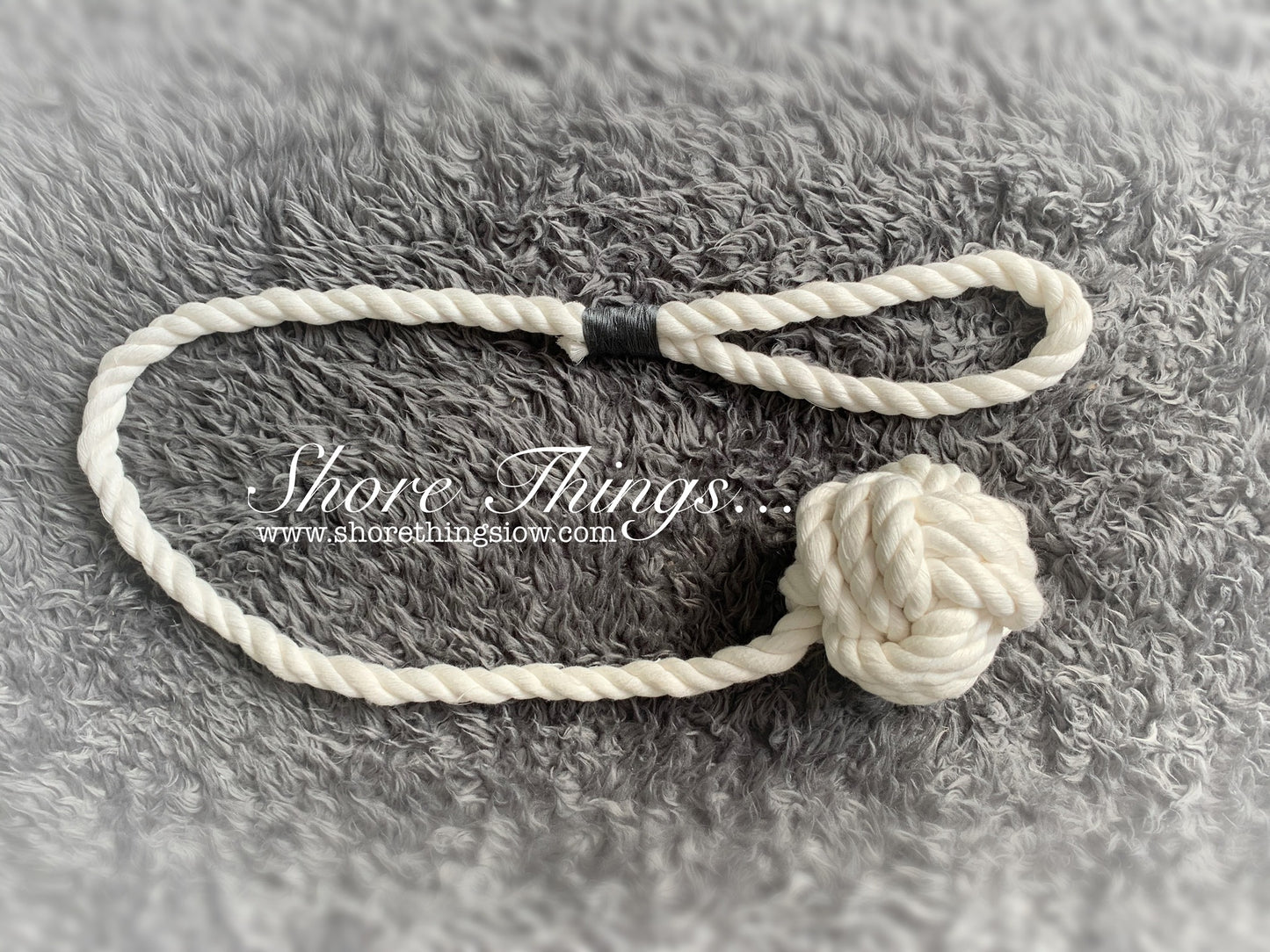 White Rope Tie Backs