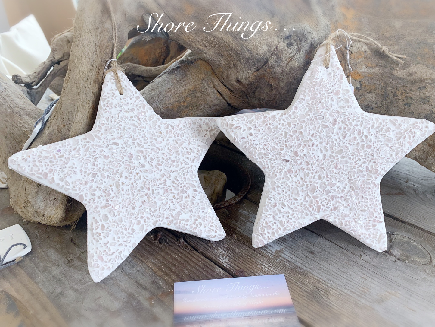 Rose Quartz Hanging Star