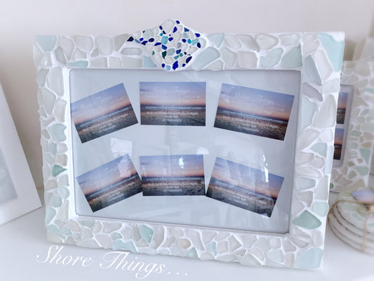 Sea Glass Isle of Wight A4 photo frame