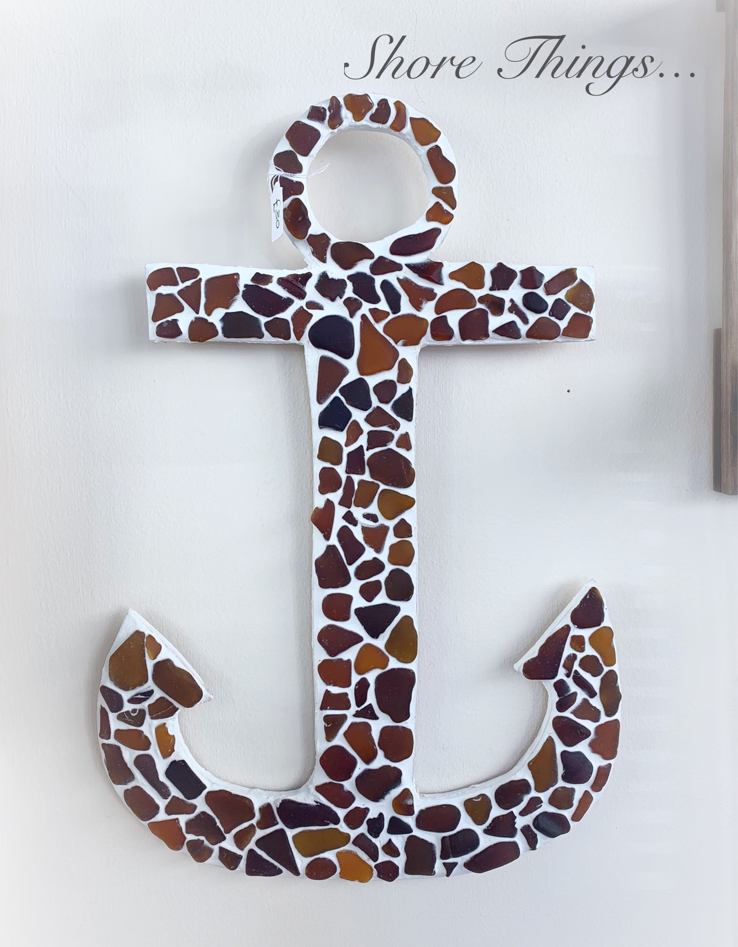 Sea Glass Anchor 35cm