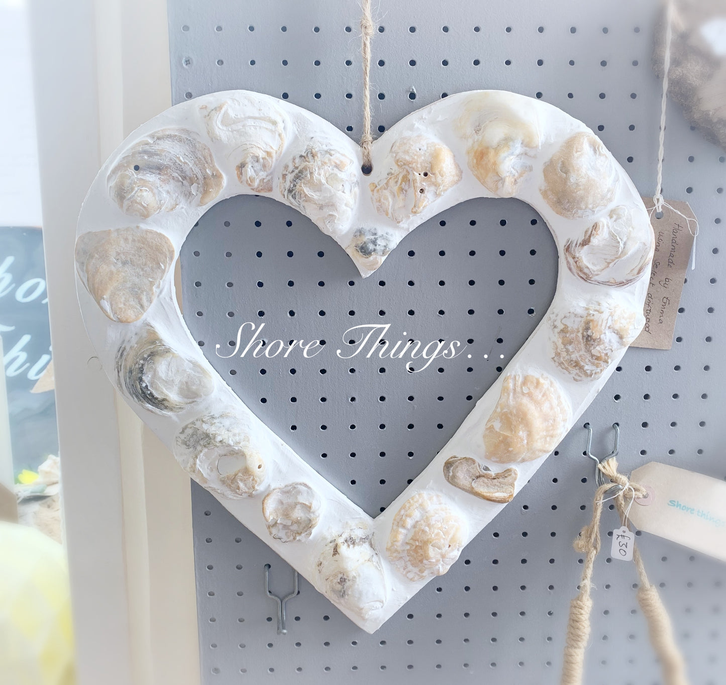 Oyster Shell Heart Wreath